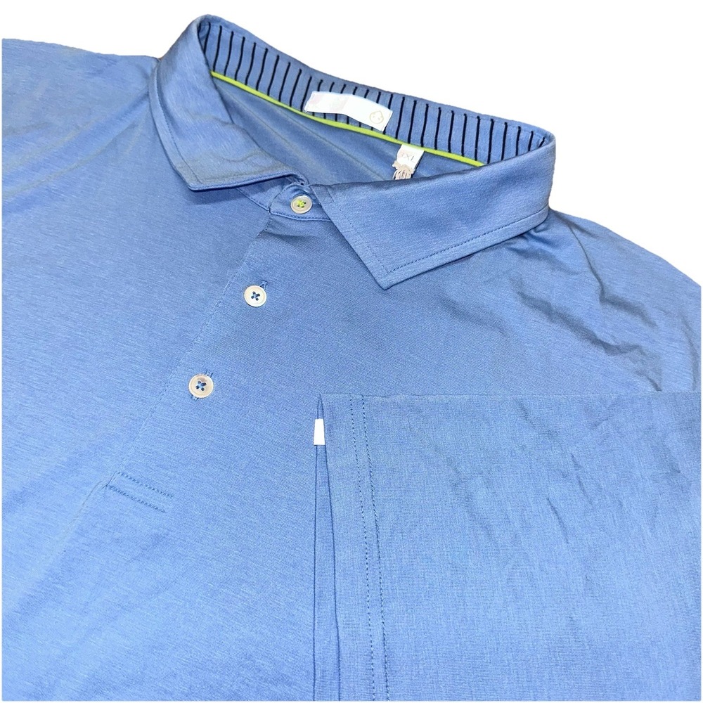 NWT Tasc Performance Cloud Polo Golf Shirt Blue Microair Wicking Men's 3XL‎ $88